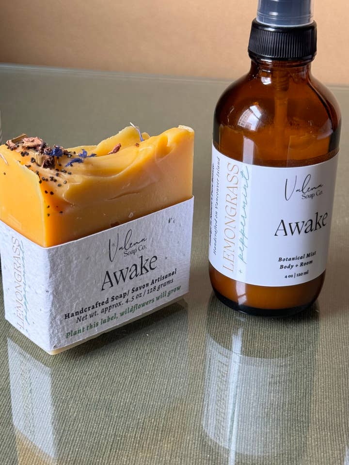 Awake Mini Spa Bundle - Curated Wholesale Assortment for wholesale by Valena Soap Co.