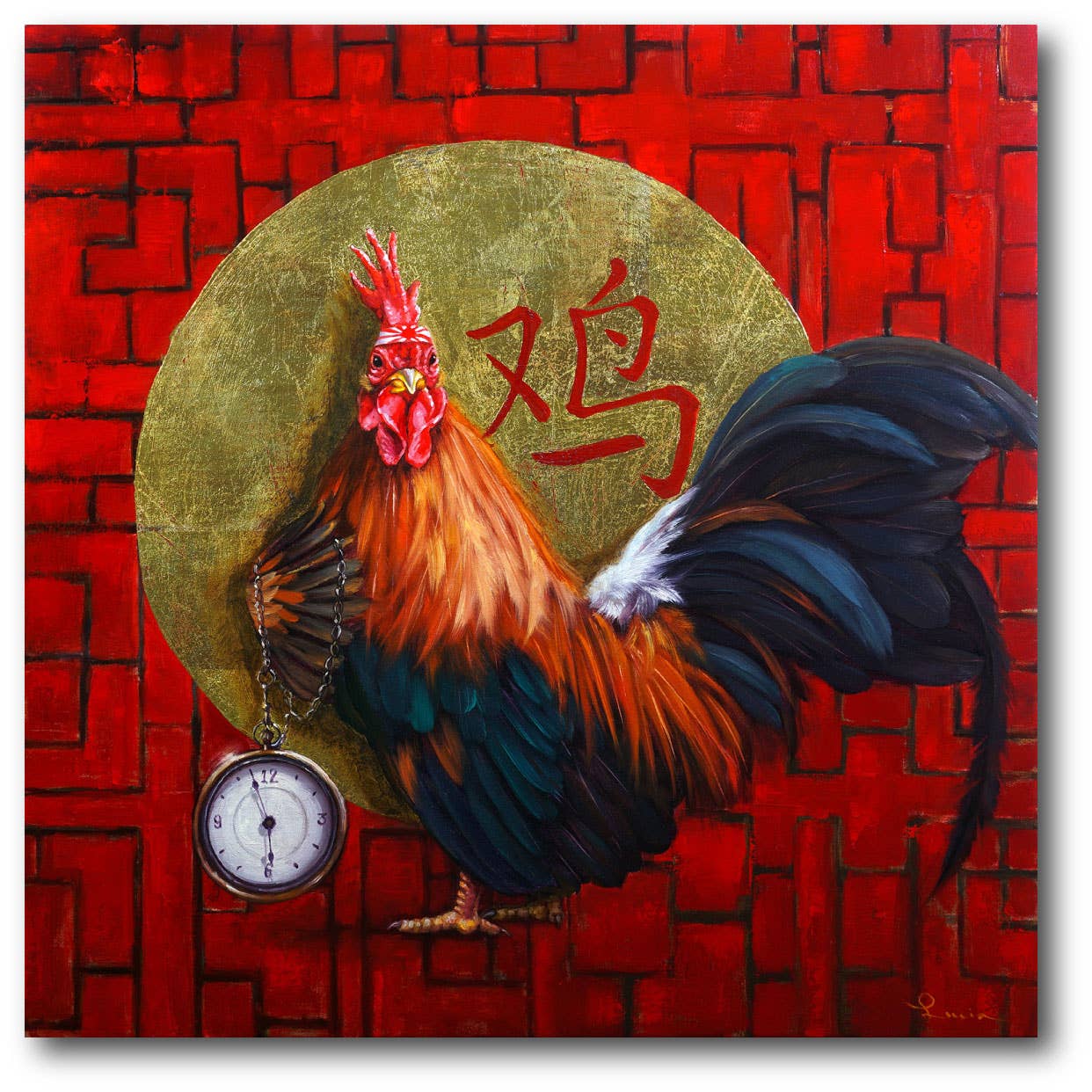 Courtside Market - Wholesale Art Print - Keeper of Time Gallery Wrapped Canvas Wall Art0