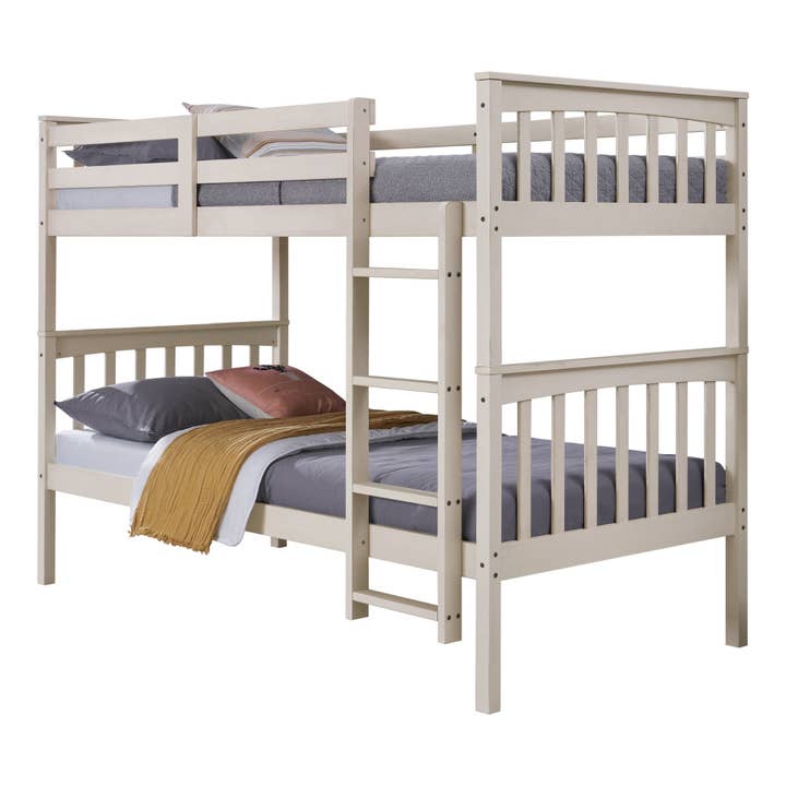 Home Design - Wholesale Bed - Kids & Baby - Home Design Ames Twin Over Twin Solid Wood Standard Bunk Bed Frame6