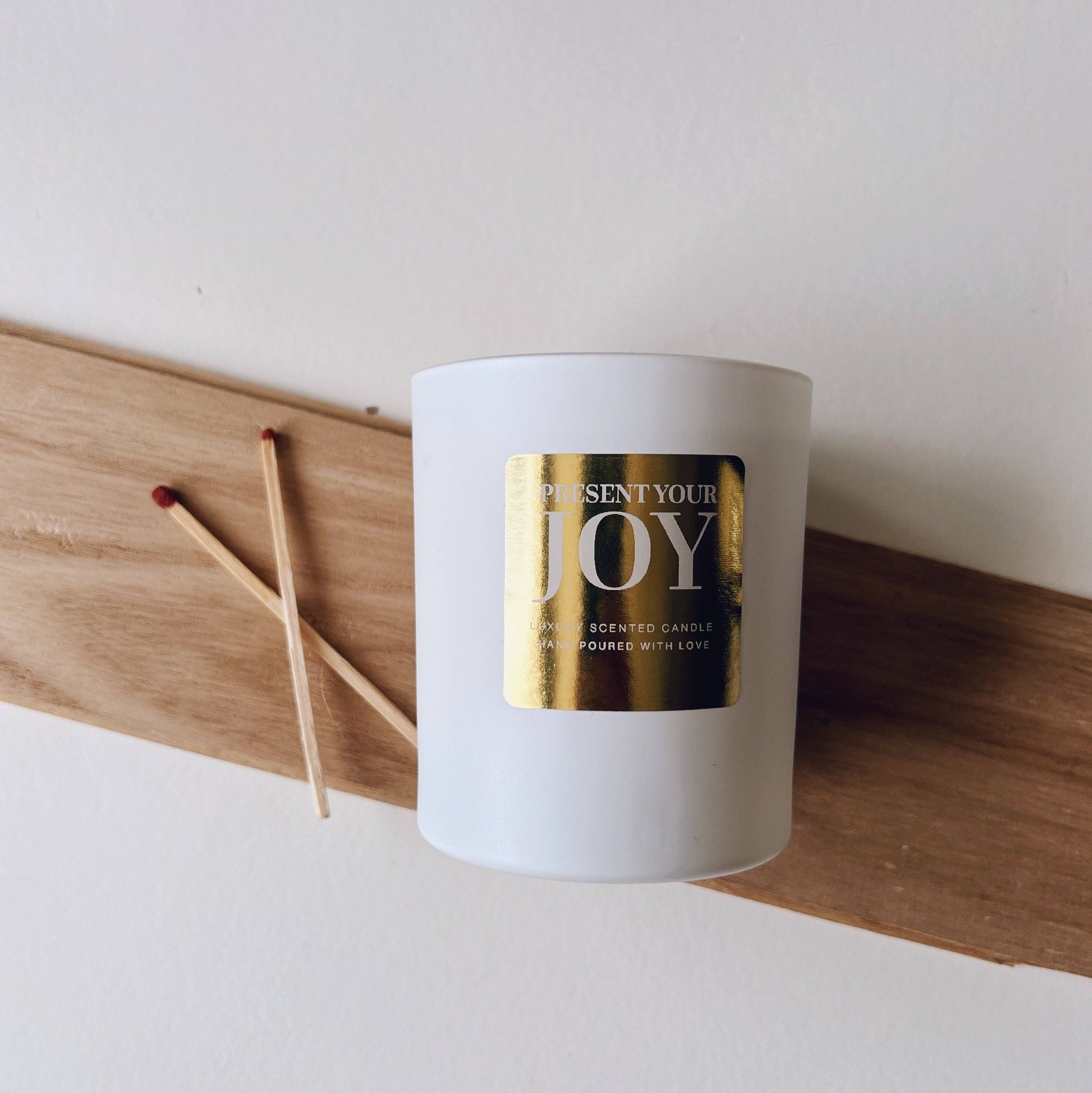 Present Your Joy - Wholesale Jar/Filled Candle - Black Plum & Rhubarb 30cl