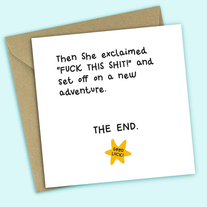 Funny New Job Card • Fuck This Shit • For Her for wholesale by Twisted Haggis