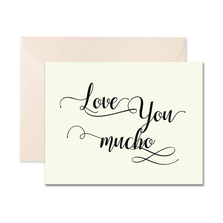 Love You Mucho Greeting Card for wholesale by Leslie Store