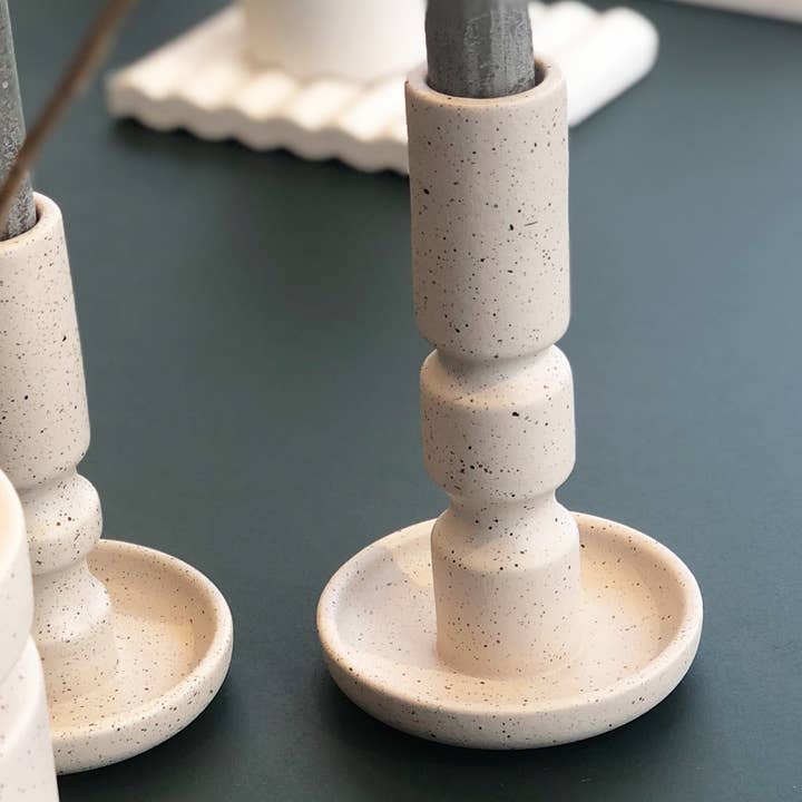 Lübech Living - Wholesale Candle Holder - Ania Taper Candle Holder, Light Brown Mist3