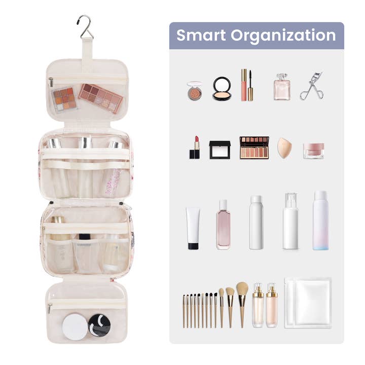 wandf - Wholesale Makeup/Cosmetic Bag - Narwey Hanging Toiletry Bag for Women Travel Makeup Bag