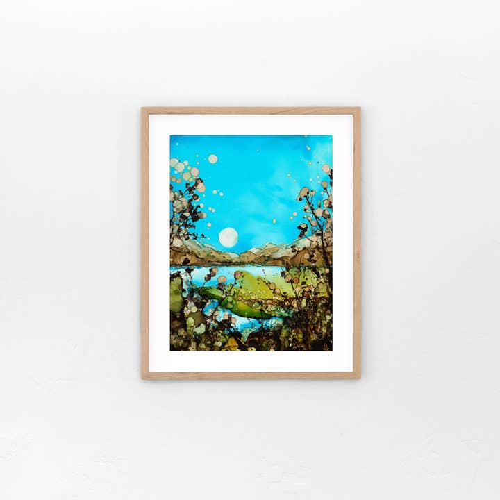 Peeking Through, the Autumn Moon for wholesale by Rachel Wall Fine Art