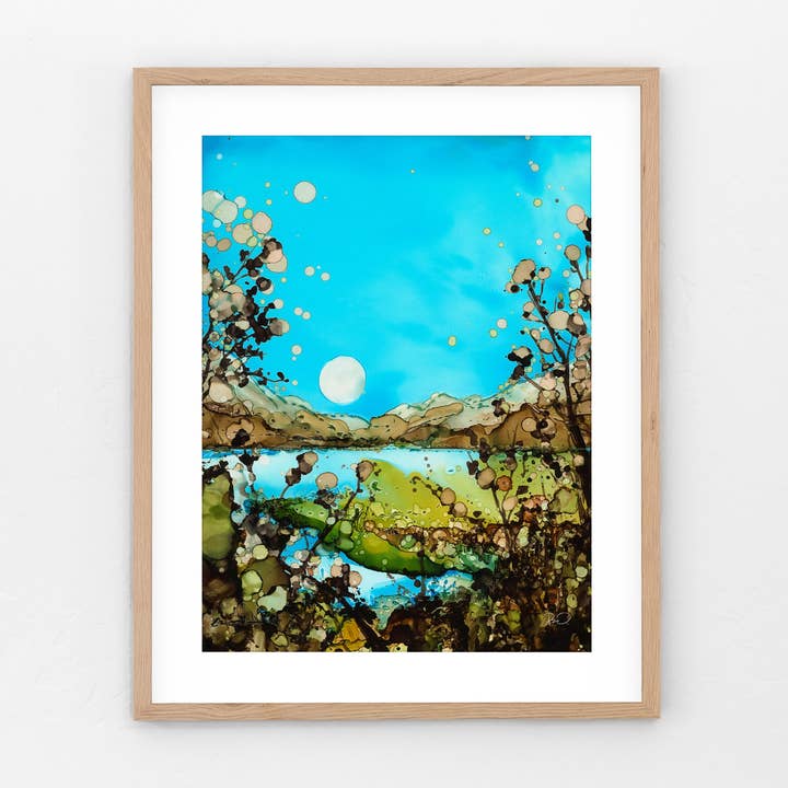 Peeking Through, the Autumn Moon for wholesale by Rachel Wall Fine Art