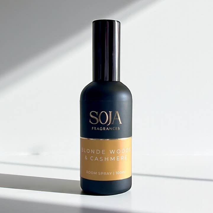 Blonde Woods & Cashmere 100ml Room Spray for wholesale by Soja Fragrances