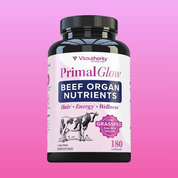 Primal Glow Beef Organ Capsules – Energy & Skin Health 180ct and other Purchase Wholesale organ supplements. Free Returns & Net 60 Terms on Faire trending on Faire.