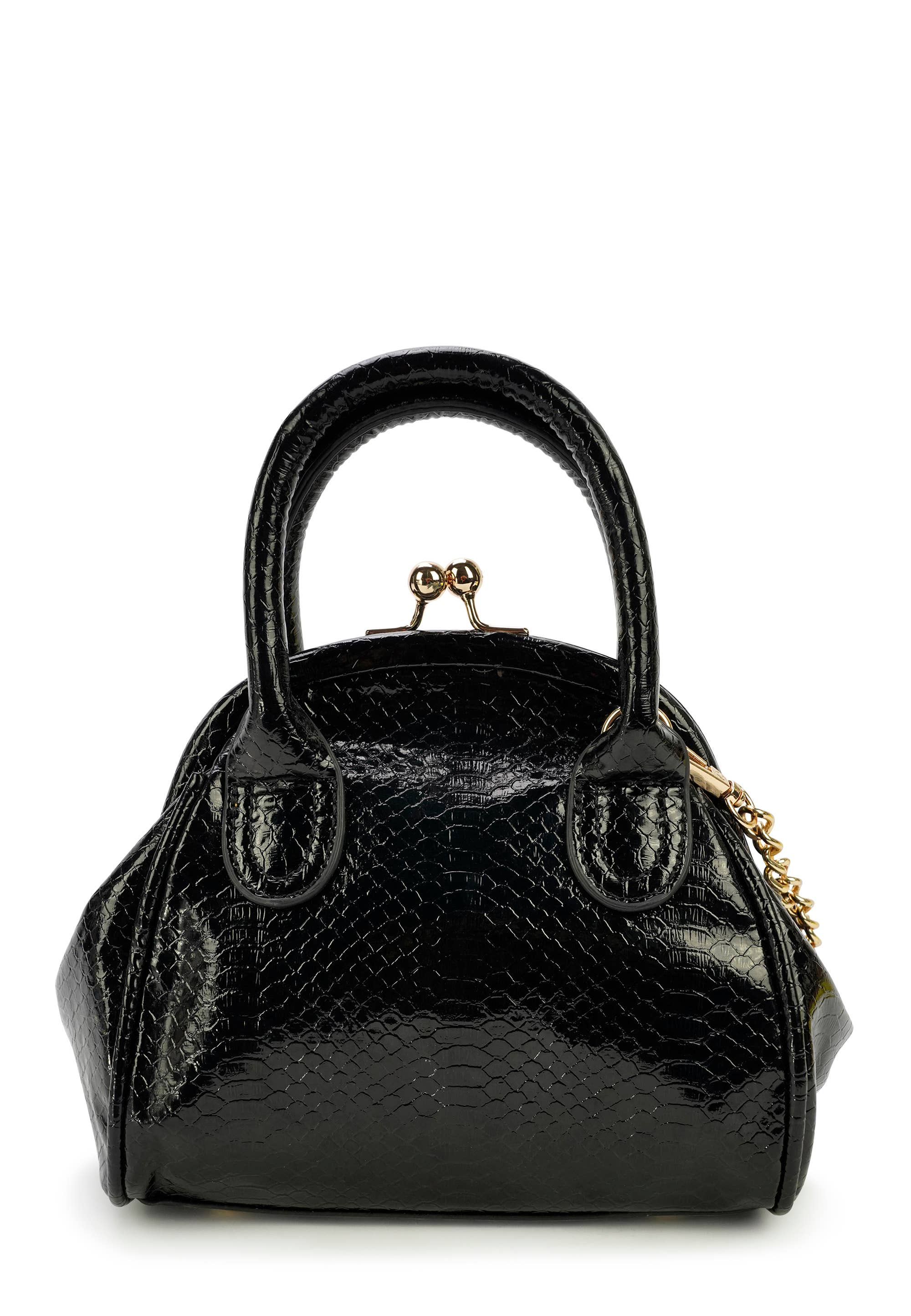 HJS - Wholesale Shoulder Bag - Women's - 'MARIPOSA' Crossbody Bag - Small Size with Snake Print3