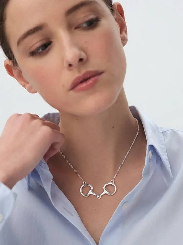 Filly- Snaffle Bit Necklace- Waterproof Chain for wholesale by HoopLa