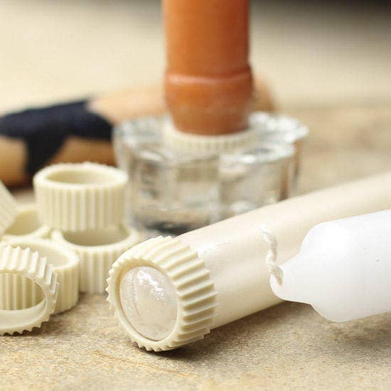 Factory Direct Craft – wholesale Tapered candle/candlestick – Rubber Candle Grippers for Taper Candles (Pack of 20)1