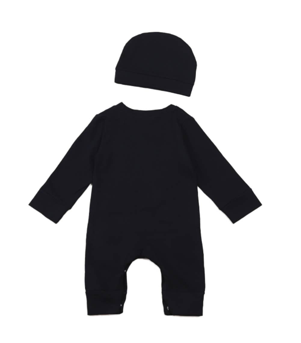 Fennco Styles - Wholesale Jumpsuit - Baby - Black White Skeleton Cotton Halloween Baby Romper & Hat1