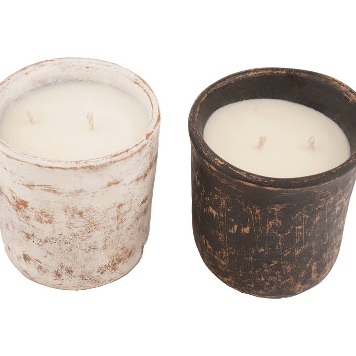 My Amigos Imports - Venta al por mayor Candelabros - Tarro Jarritos™, recipiente de arcilla listo para velas, 2 opciones de color2
