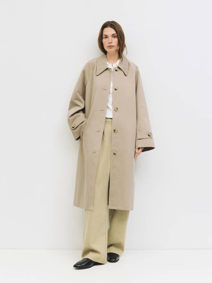 MOD REF - Wholesale Trench Coat - Women's - The Serena Coat | Pointed Collar Trench Coat5