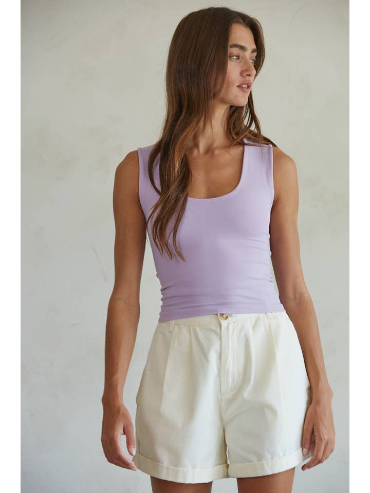 By Together – wholesale Linne (Tryckt) - Dam – S1187N | Dubbelskiktad sömlös topp33