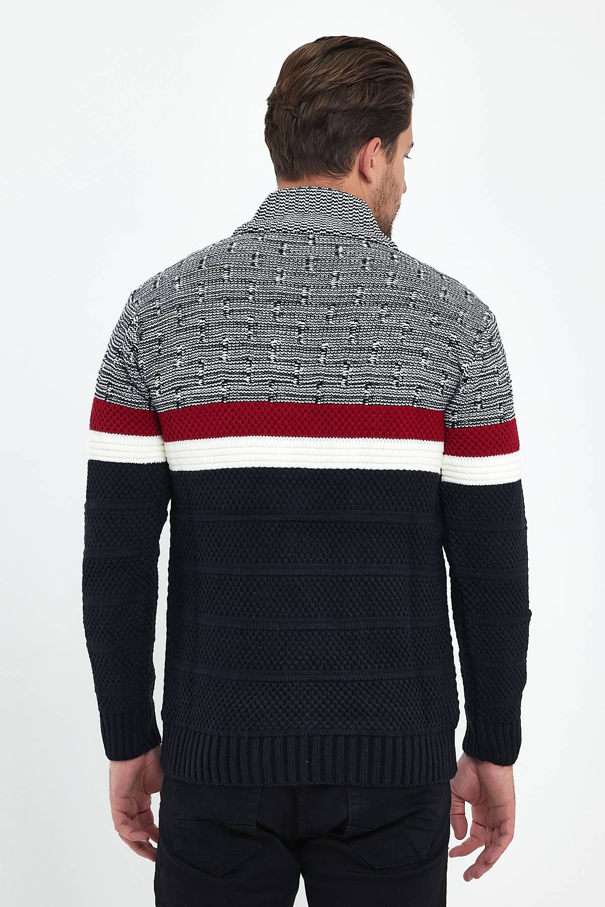 JU GROUP – wholesale Knitted jumper – Men′s – 51253 - CLUB JU MEN'S SWEATER5