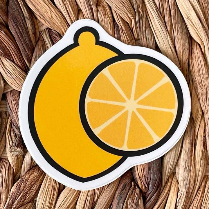 Lemon Sticker for wholesale by Notelette Press