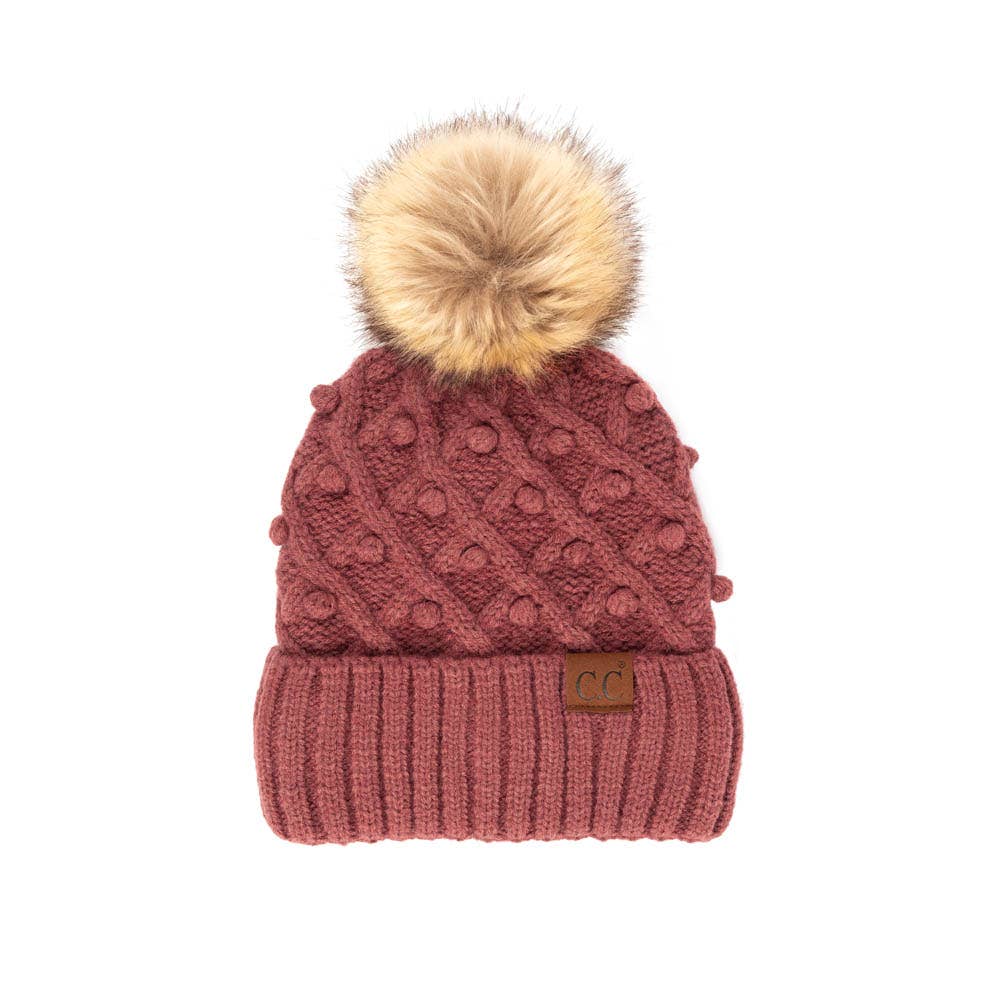 Hana – Engroshandel Beanie - Dame – C.C Bobble Beanie Hat3