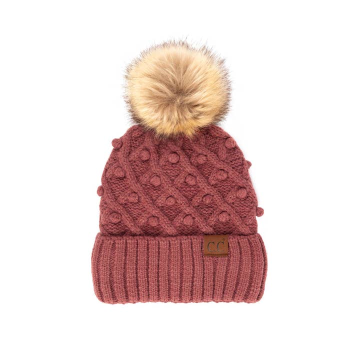 Hana – Engroshandel Beanie - Dame – C.C Bobble Beanie Hat3