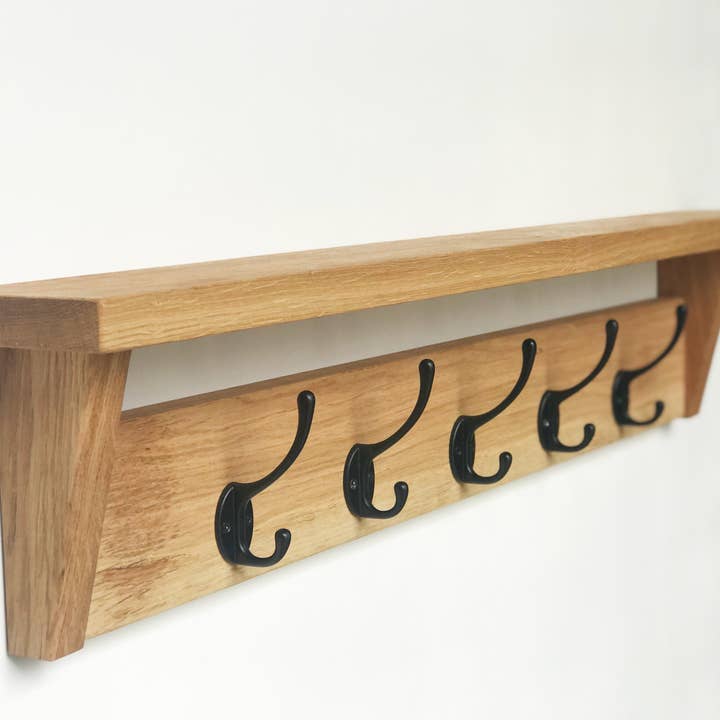 Solid Oak Coat Rack for wholesale by Off the Grain