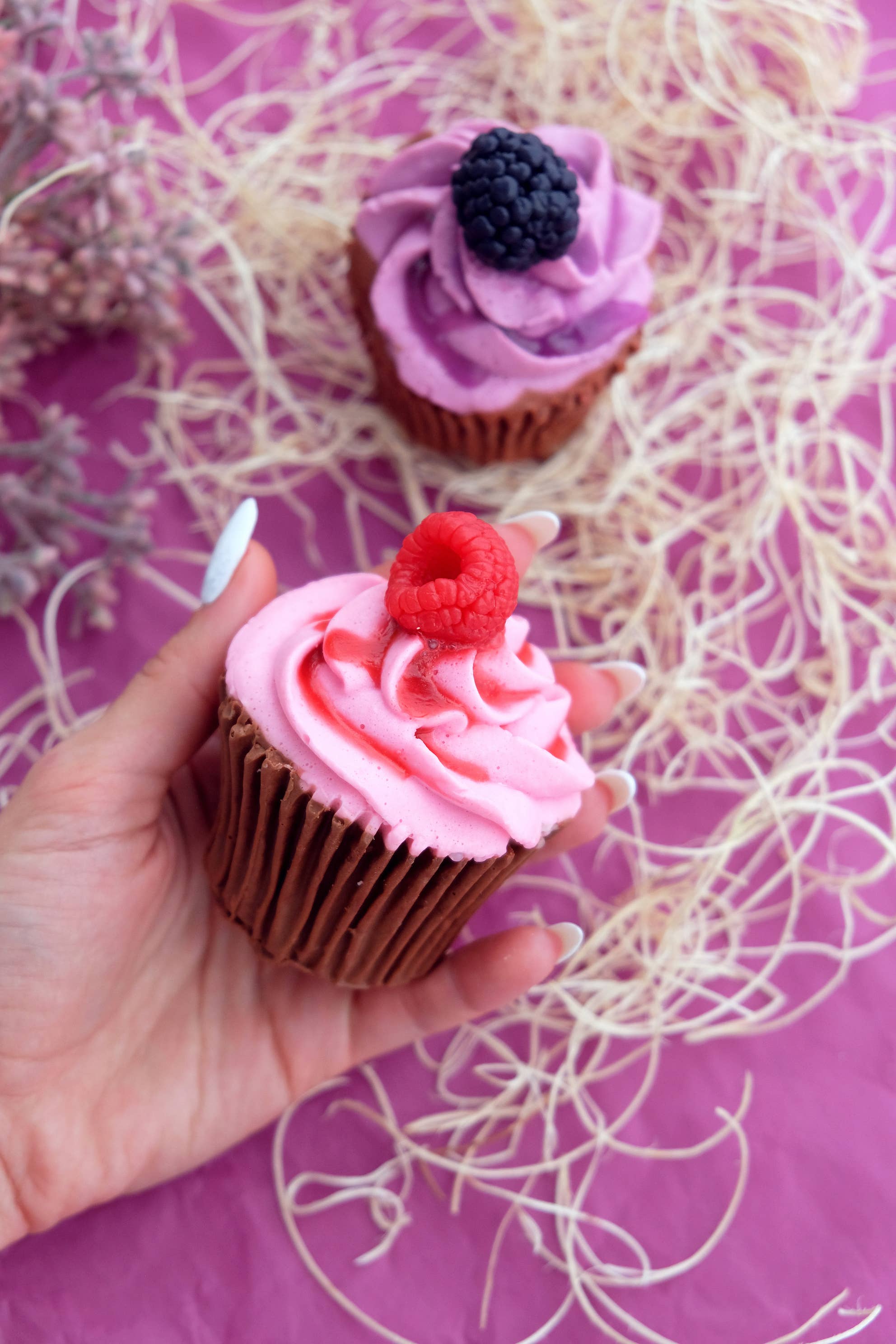 Soapy Trendy - Wholesale Bar Soap - Raspberry Cupcake Soap1