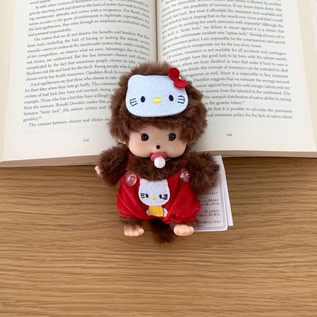 MOND HAUS - Wholesale Keychain - Women's - Fifi Keychain – Monchichi Doll in Hello Kitty Costume
