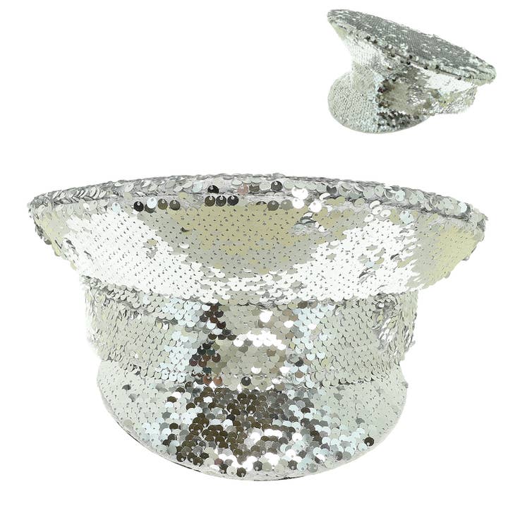 SP Sophia Collection - Wholesale Fedora - Women's - Festival Fashion Sequins Captain Hat 5