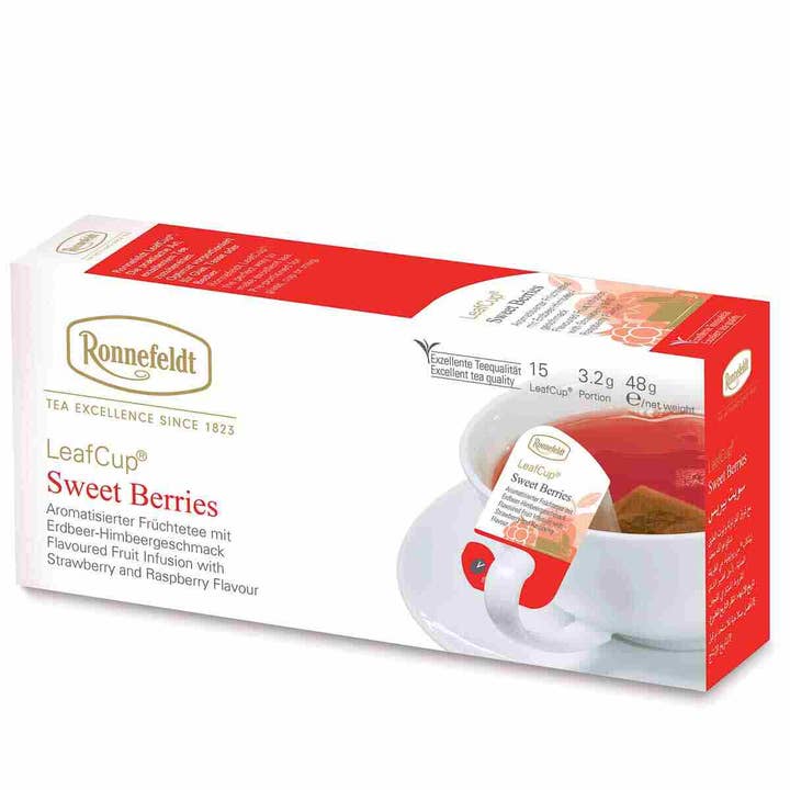 Ronnefeldt LeafCup® Sweet Berries Fruit – 6 × 15 Case
for wholesale by Ronnefeldt USA