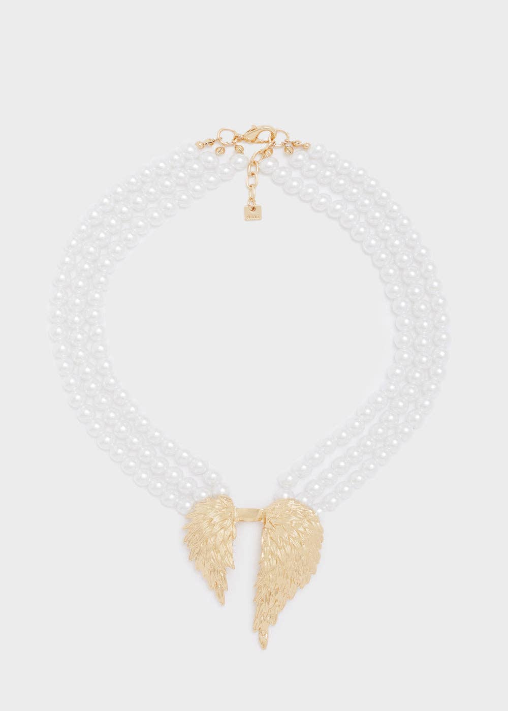 NALI' – wholesale Hänge-/berlockhalsband – Halsband med flera rader, pärlor och vingar - N62