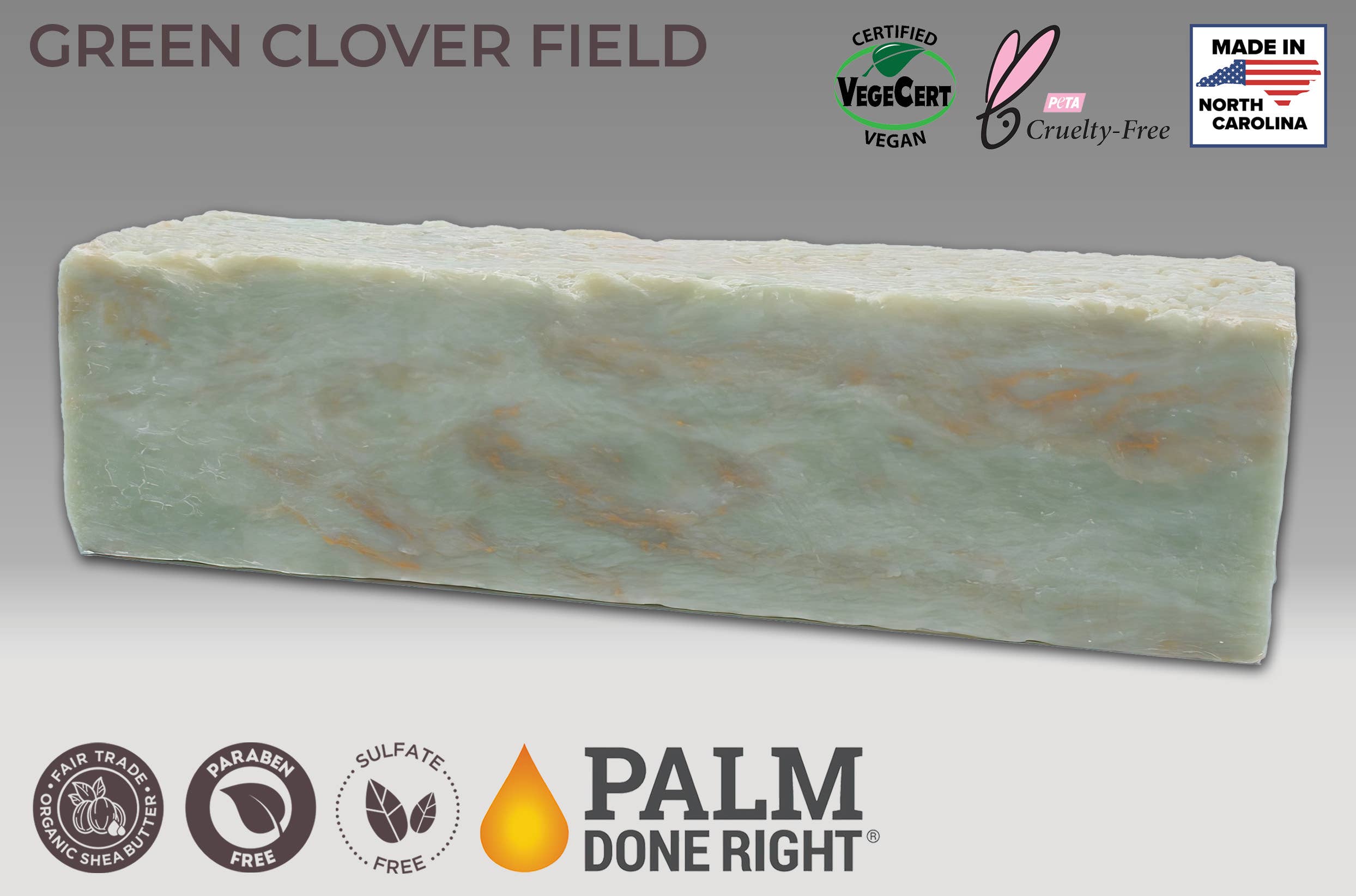 Adams Handmade Soap - Wholesale Bar Soap - Green Clover Field1