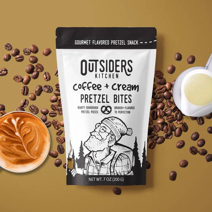 Outsiders Kitchen - Wholesale Pretzels - Coffee + Cream Pretzel Bites | Case of 124