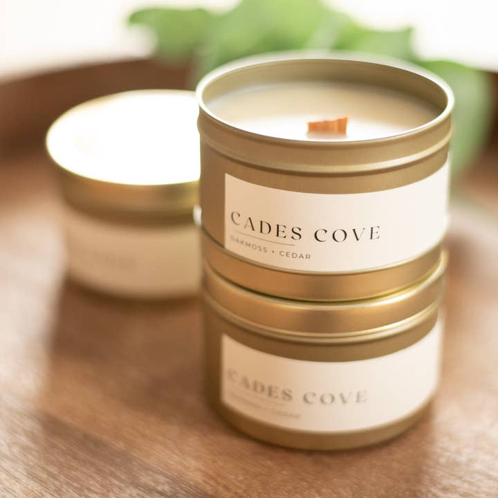 Cades Cove Candle (Oakmoss & Cedar) for wholesale by Solana