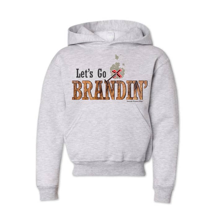 LET'S GO BRANDIN' Youth Western Pullover Hoodie for wholesale by Remuda Western Wear