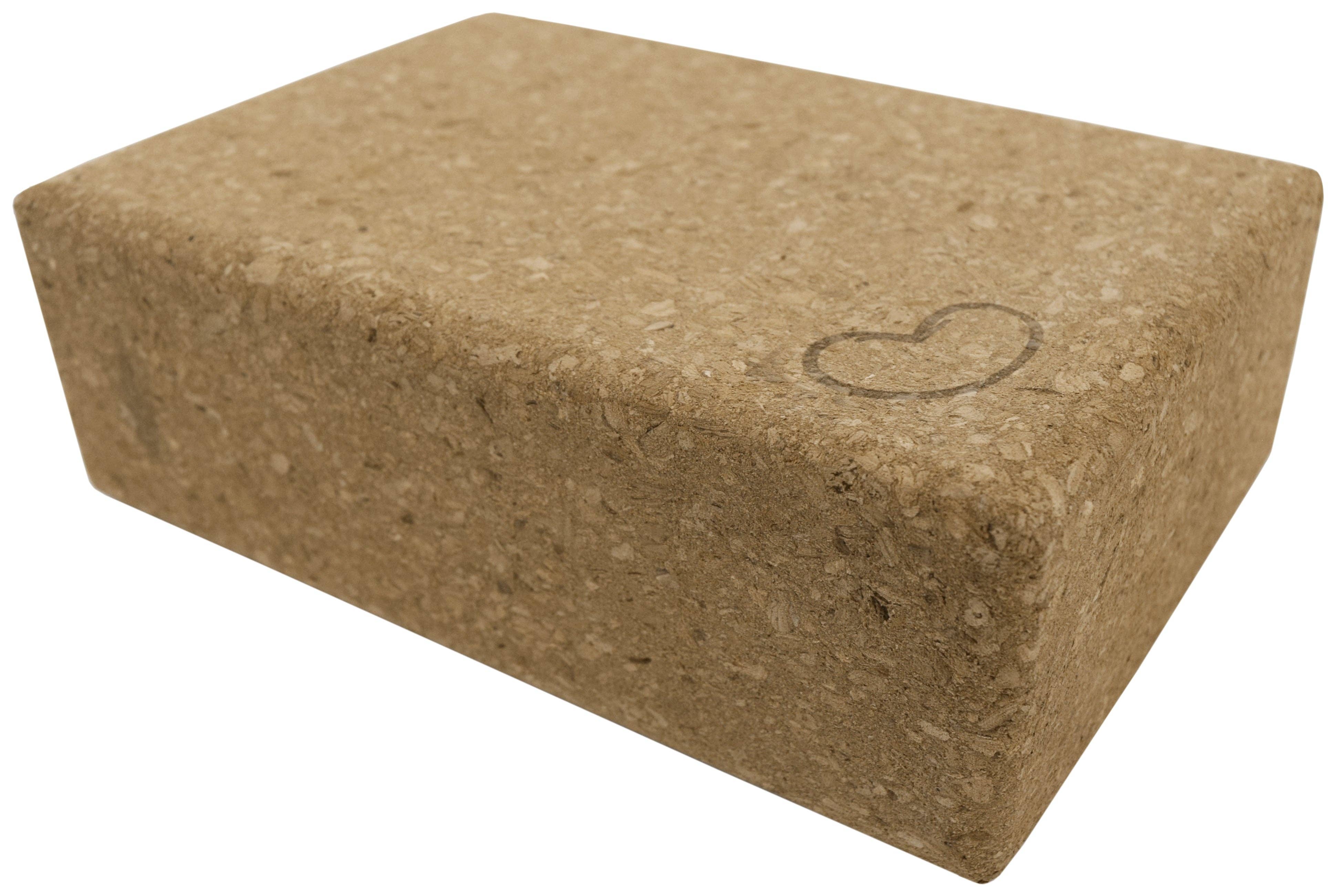 Bean Products - Wholesale Coasters - Cork Yoga Block or set - Earth Friendly sturdy cork wood, beveled edges easy grip4