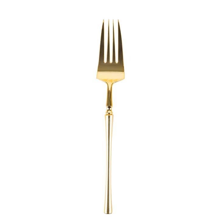 EcoQuality - Vendita all'ingrosso Set di posate - Forchette da tavola in plastica color oro della collezione Infinity Flatware1