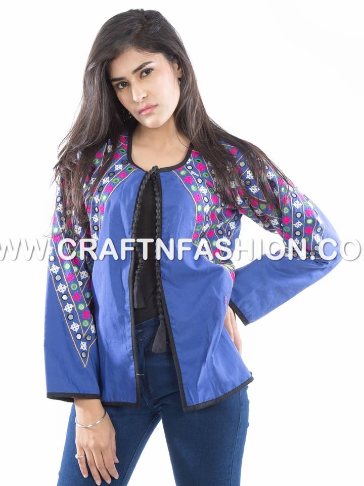Meghcraft - Wholesale Jacket - Women's - Indian Handmade Embroidered Jacket-Women's Bohemian Jacket4