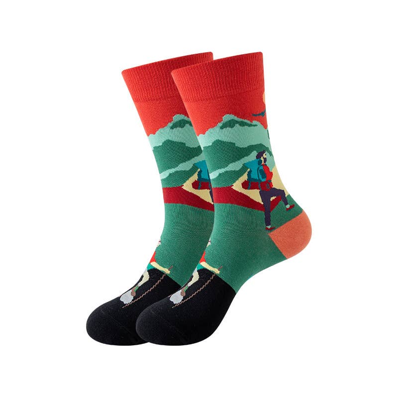 Tourtiwi - Vente Chaussettes – unisexe - Chaussettes d'illustration de dessin animé personnalisées3