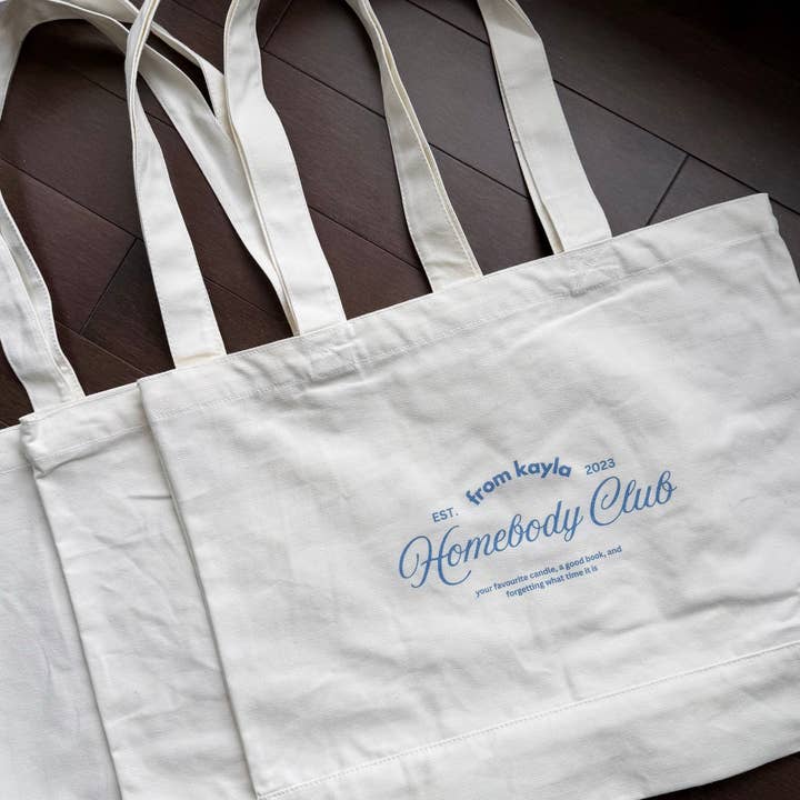 Homebody Club Tote Bag for wholesale by From Kayla