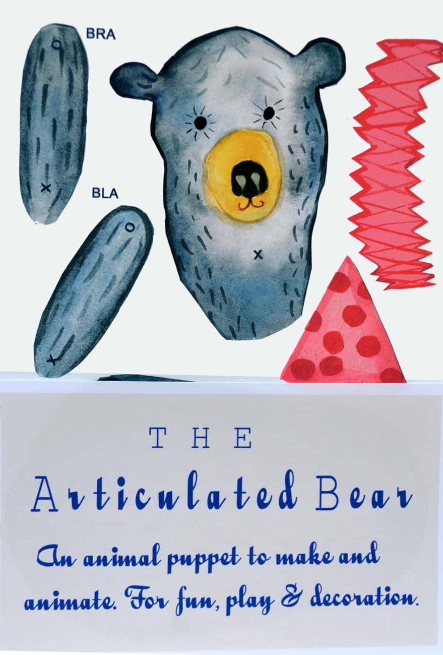 wini-tapp – wholesale DIY craft kit – Child – Cut and Make Circus Bear Puppet1