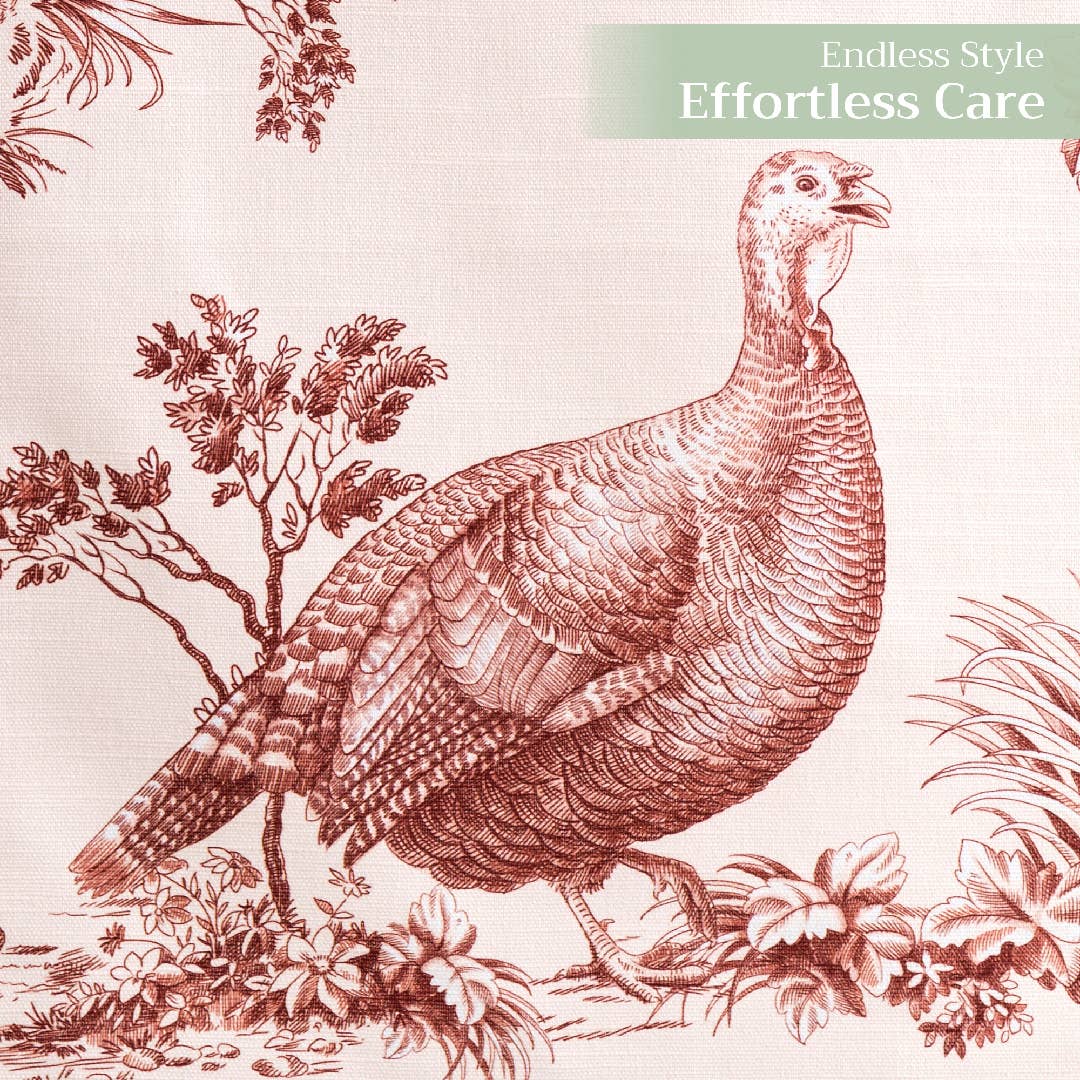 Maison d'Hermine - Design in Every Thread - Wholesale Table Runner - Table Runner 100% Cotton -Single Layer-Fall -Holy Jouy-Brown4