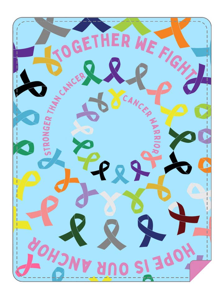 Cancer Warrior Throw Blanket for wholesale by BRIEF INSANITY