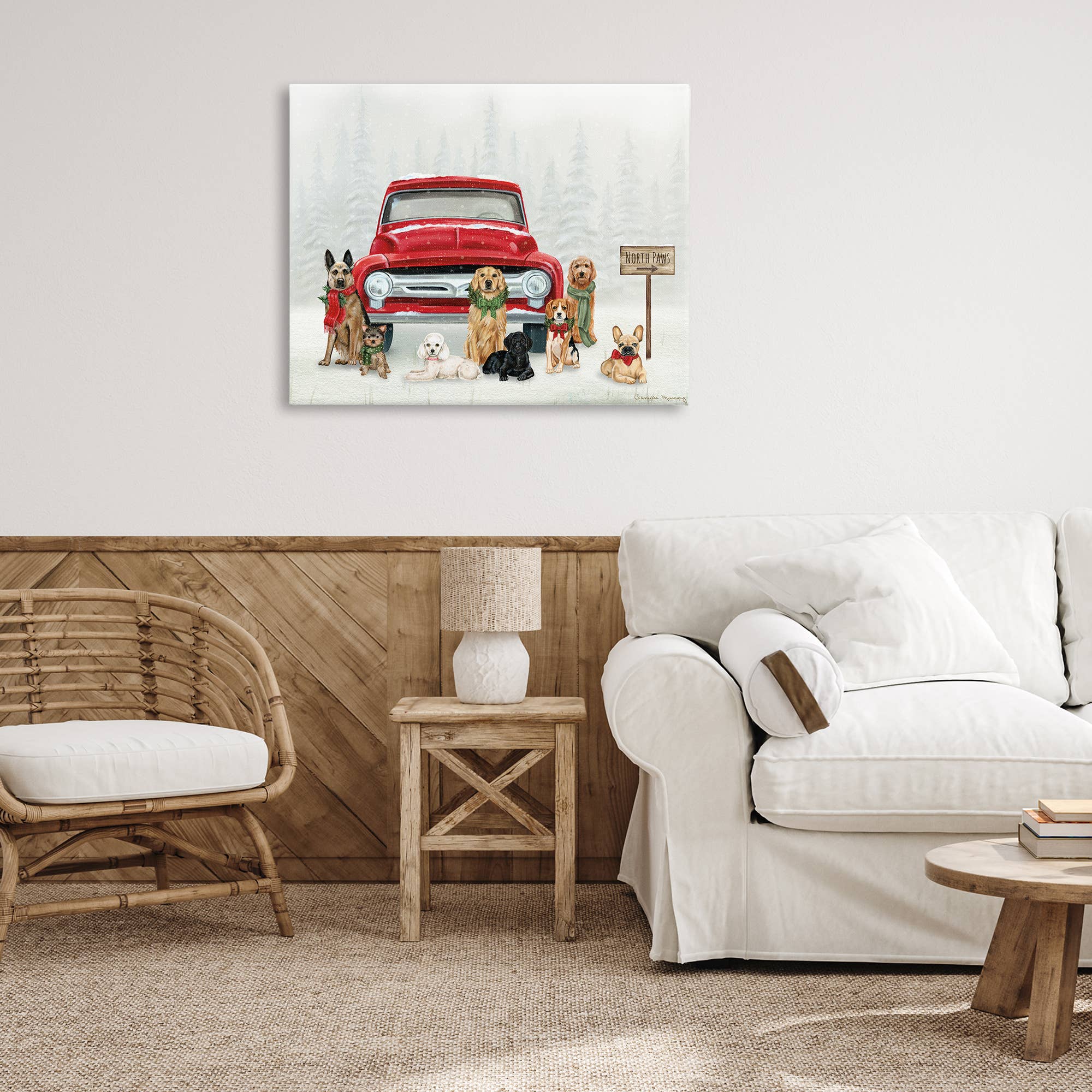 Stupell Industries - Wholesale Wall Sign - Royal Pups Holiday Motif - Unframed Wall Art9