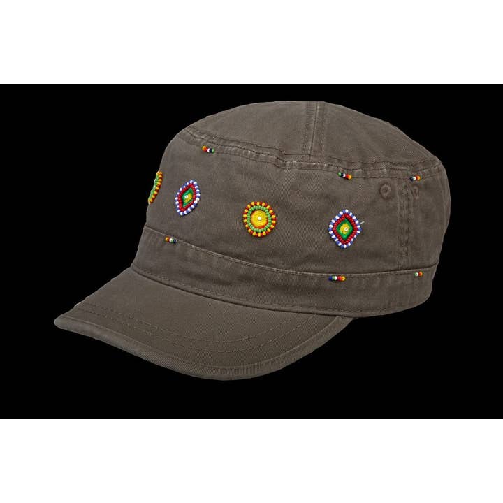 Army Cap Massai beaded Stars for wholesale by Africulture