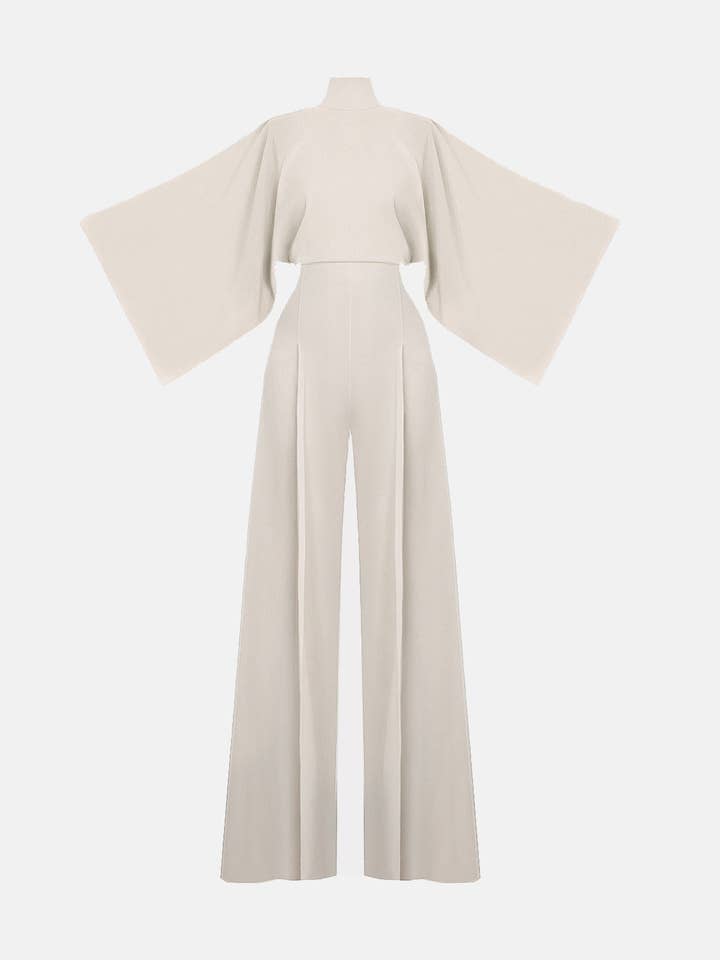 IO Jumpsuit in Alabastrine White for wholesale by Lily Phellera