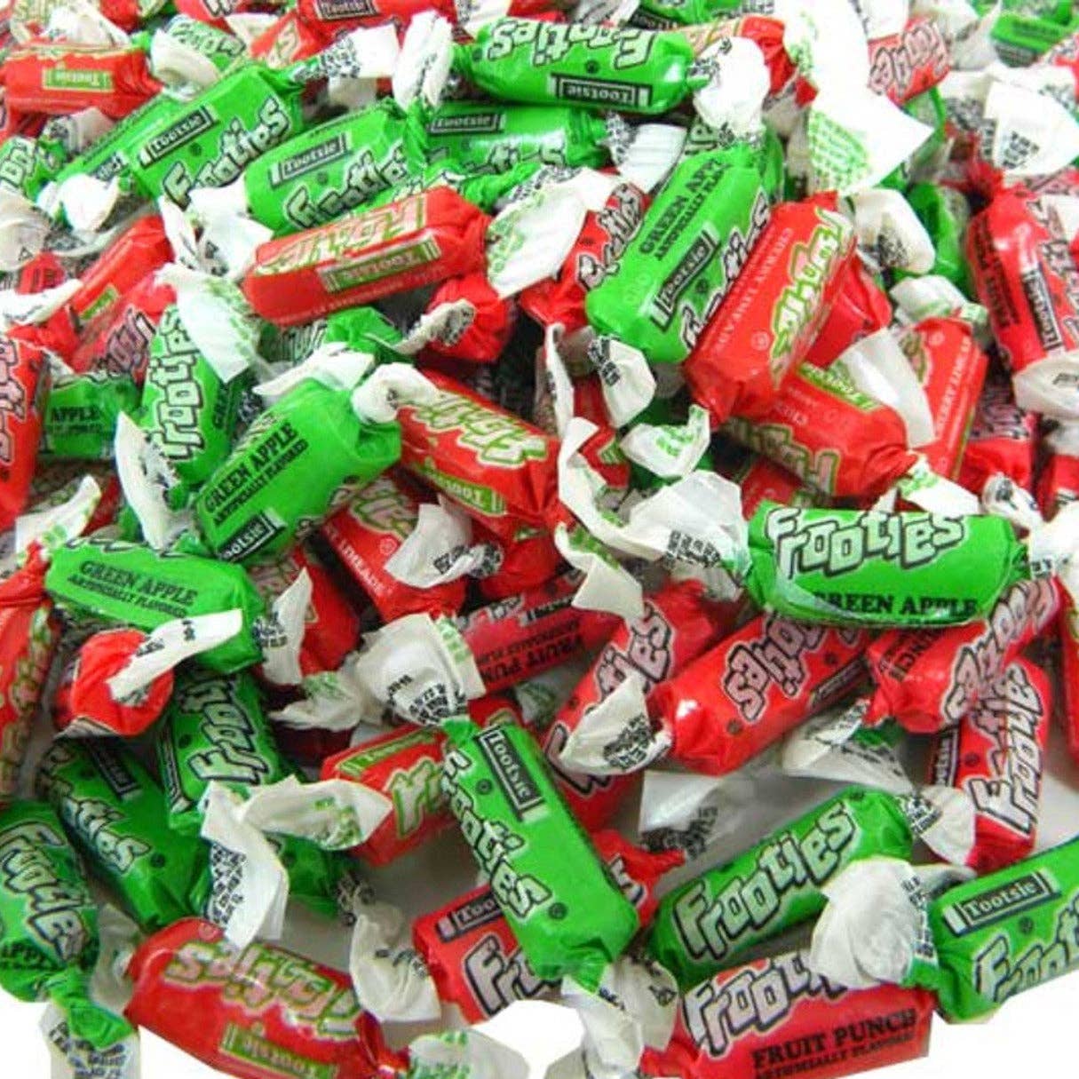 I Got Your Candy - Wholesale Hard Candy - Red & Green Tootsie Frooties bag 20oz - 12ct0