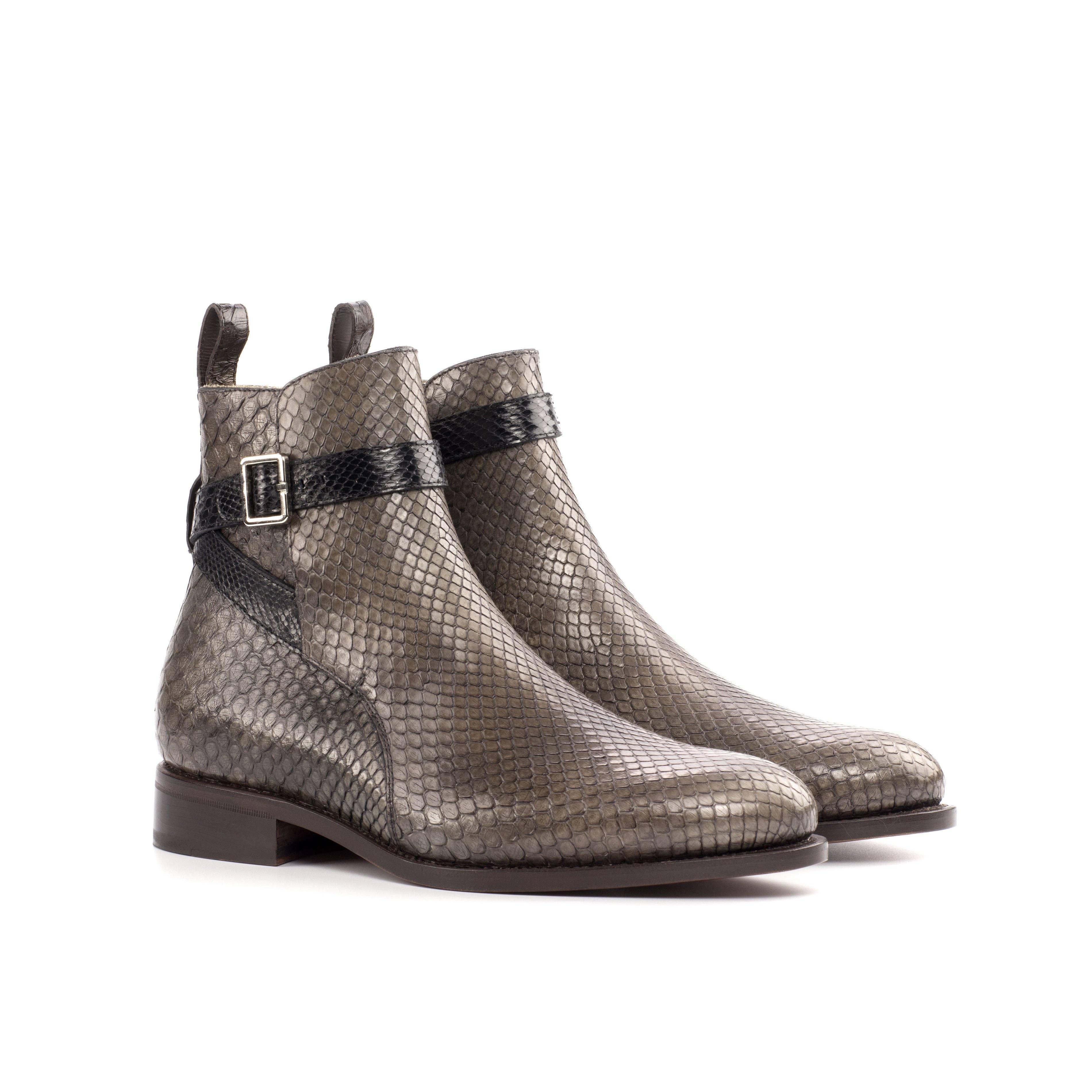 Rohan Exotic Python Jodhpur Boot in Grey / Black / Dk Brown for wholesale on Faire0