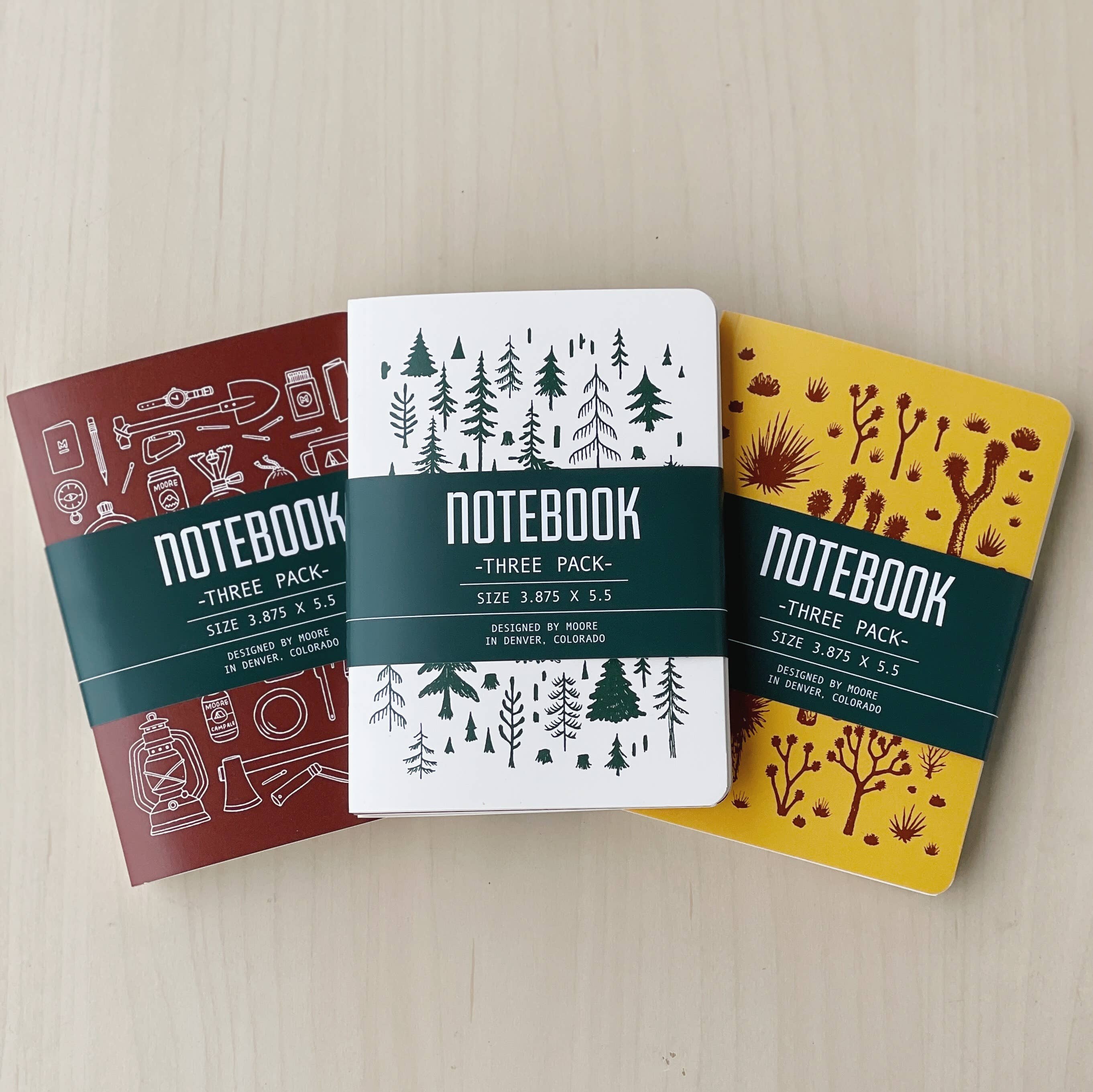Moore Collection - Wholesale Notebook - 3 Pack Notebook Assortment1