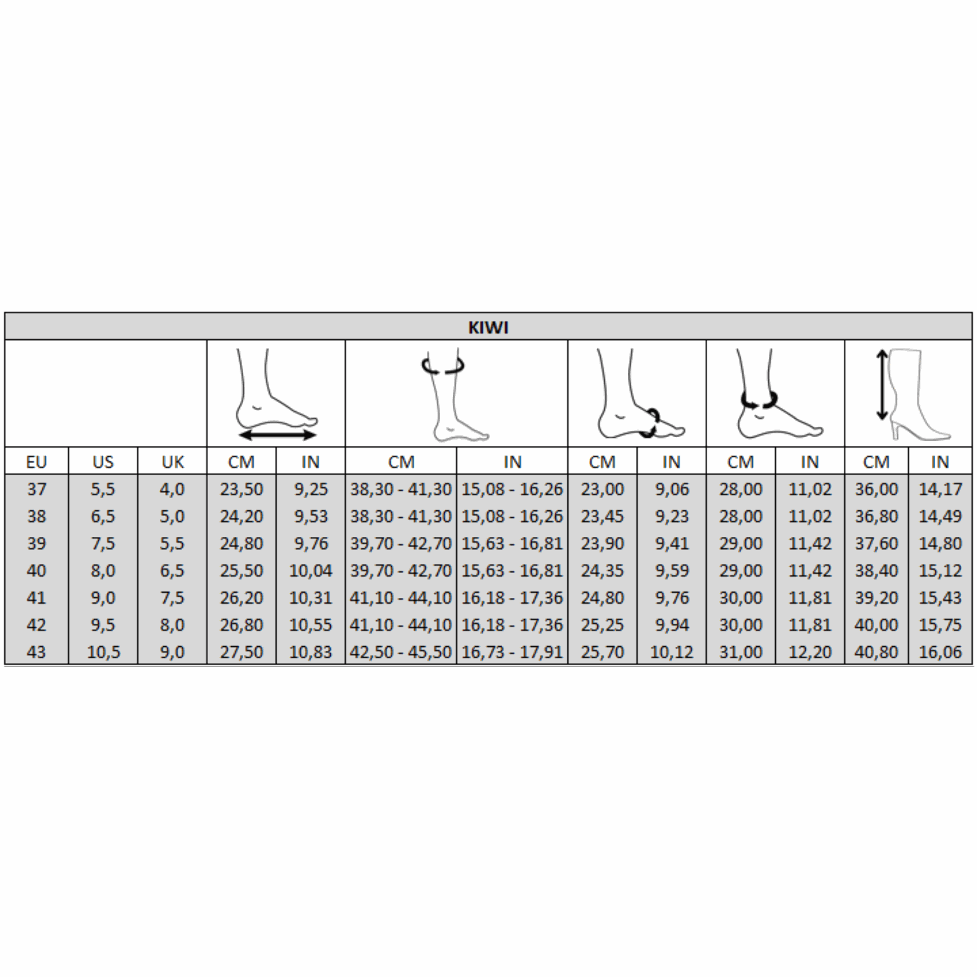 Gabylou - Wholesale Boots - Women's - XL boots for wide calves - Kiwi model8