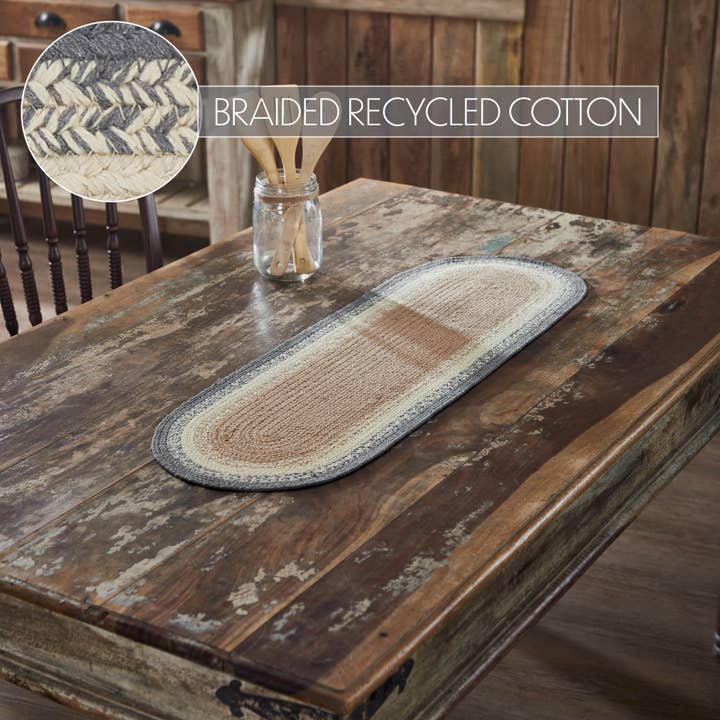 VHC Brands - Wholesale Table Runner - Finders Keepers Oval Runner 12x36