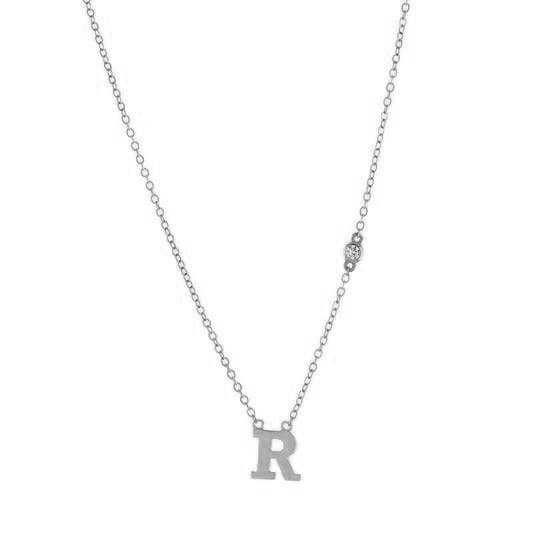 Alphabet and CZ Necklace for wholesale by Aurora Jewels